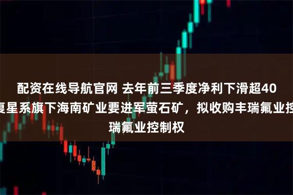 配资在线导航官网 去年前三季度净利下滑超40%，复星系旗下海南矿业要进军萤石矿，拟收购丰瑞氟业控制权